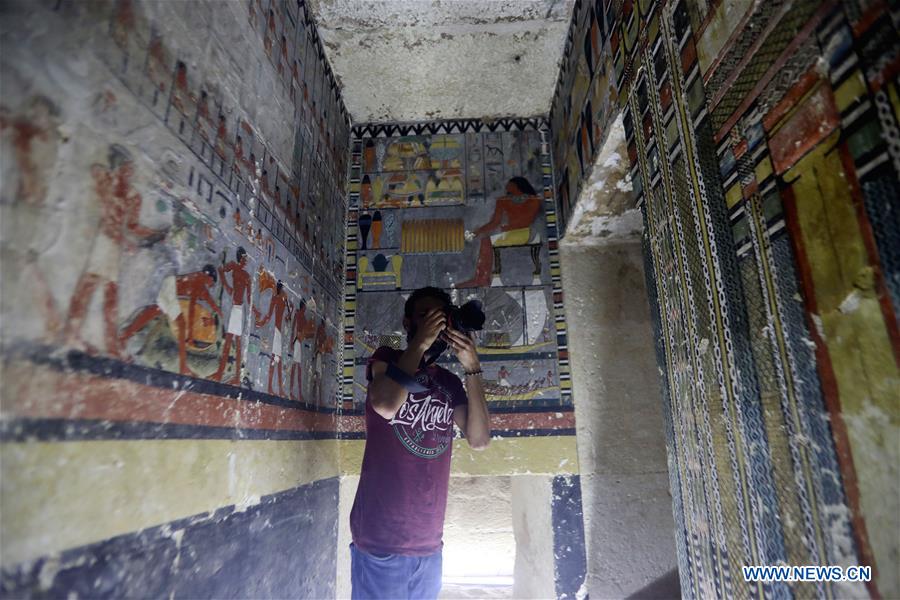 EGYPT-GIZA-PHARAONIC TOMB-DISCOVERY