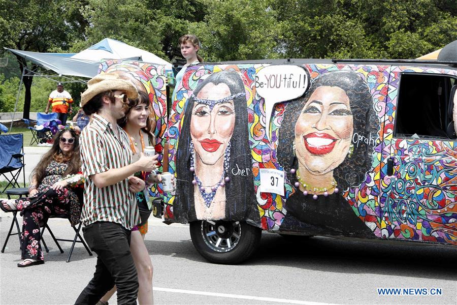 U.S.-HOUSTON-CAR-PARADE