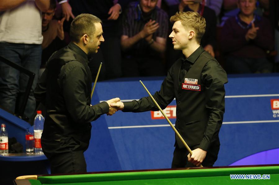 (SP) BRITAIN-SHEFFIELD-SNOOKER-WORLD CHAMPIONSHIP-DAY 4