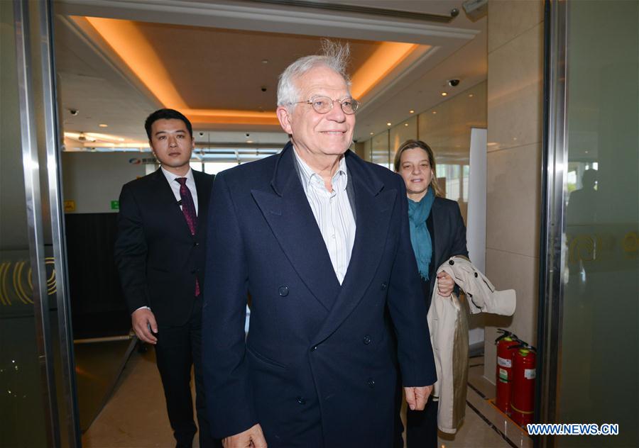 (BRF)CHINA-BEIJING-BELT AND ROAD FORUM-SPANISH FM-ARRIVAL (CN)