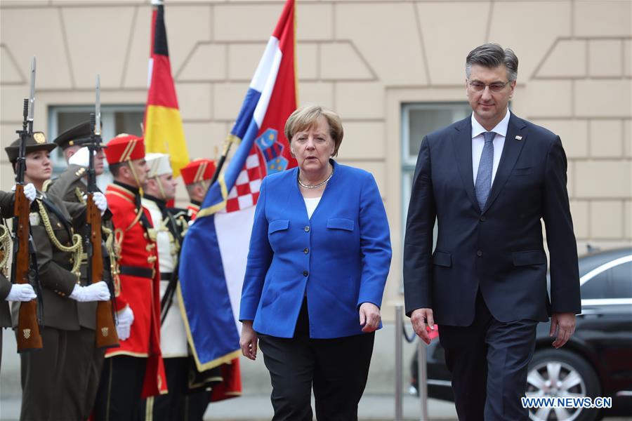 CROATIA-ZAGREB-ANGELA MERKEL-VISIT