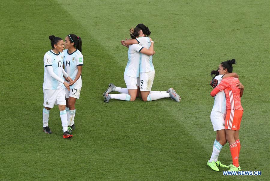 (SP)FRANCE-PARIS-2019 FIFA WOMEN'S WORLD CUP-GROUP D-ARG VS JPN