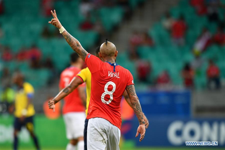 (SP)BRAZIL-SALVADOR-SOCCER-COPA AMERICA 2019-CHILE VS ECUADOR