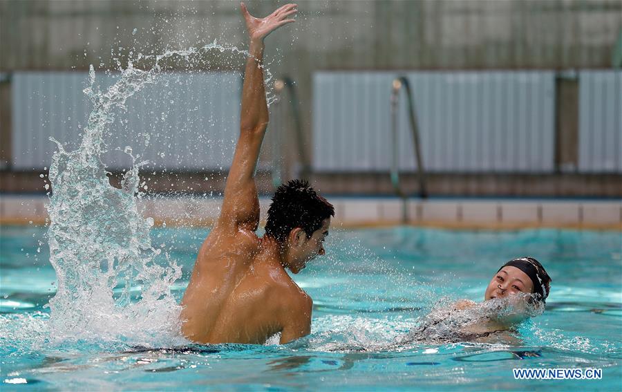 (SP)CHINA-BEIJING-SYNCHRONISED SWIMMING-TRAINING(CN)