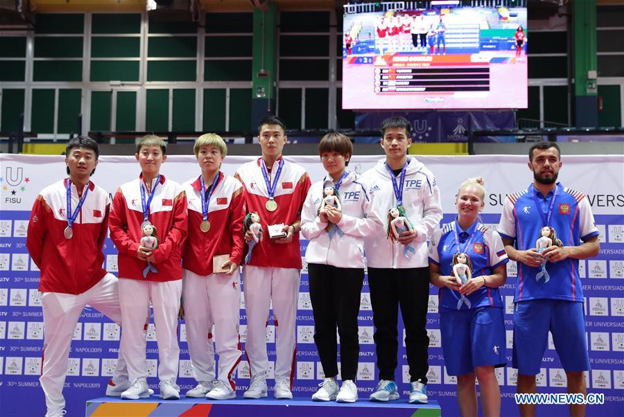 (SP)ITALY-NAPLES-SUMMER UNIVERSIADE 2019-TABLE TENNIS-MIXED DOUBLES