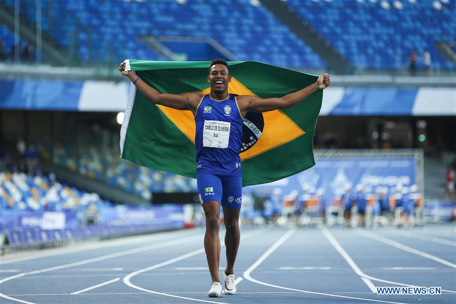 (SP)ITALY-NAPLES-SUMMER UNIVERSIADE-ATHLETICS-MEN'S 200M-FINAL