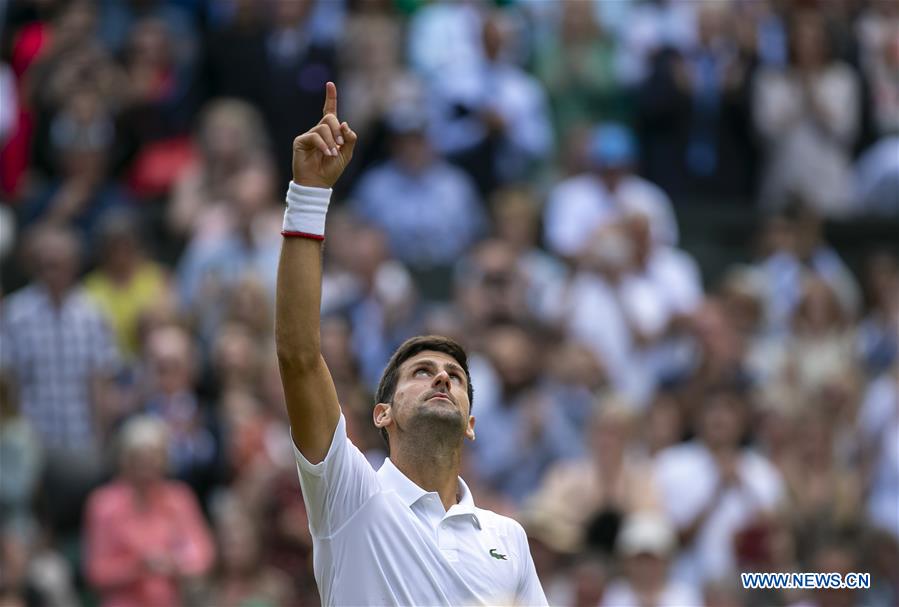 (SP)BRITAIN-LONDON-TENNIS-WIMBLEDON CHAMPIONSHIPS 2019-MEN'S SINGLES-FINAL