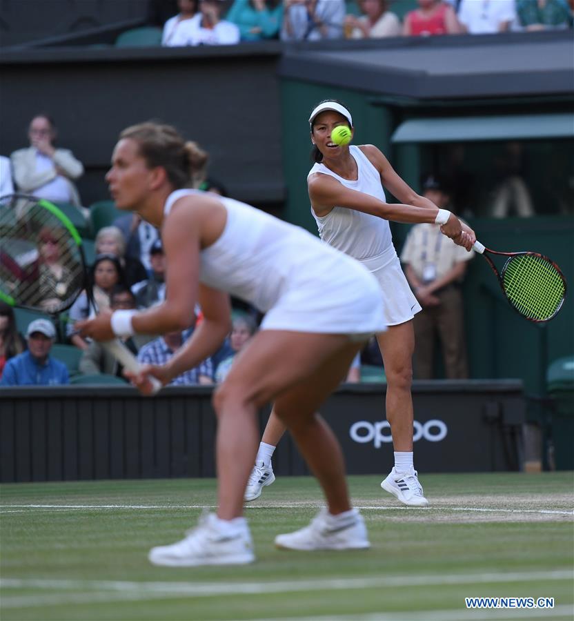 (SP)BRITAIN-LONDON-TENNIS-WIMBLEDON-WOMEN'S DOUBLES-FINAL