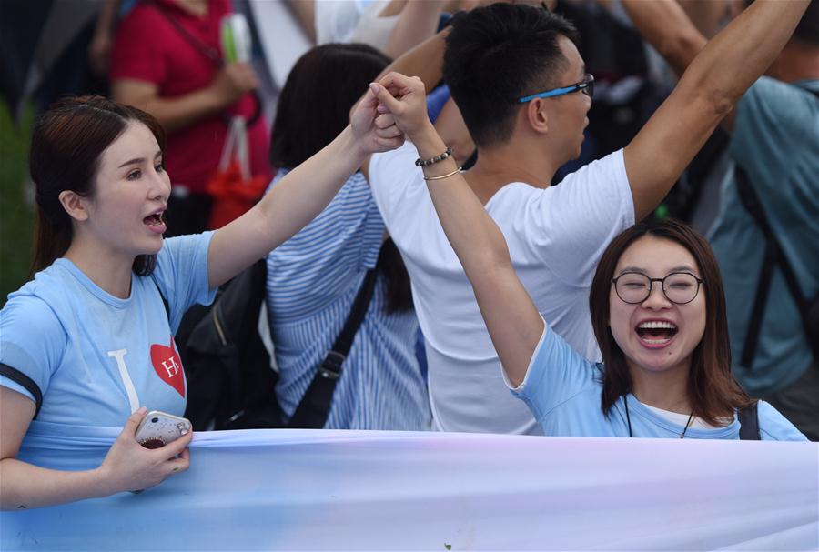 CHINA-HONG KONG-OPPOSITION TO VIOLENCE-RALLY (CN)