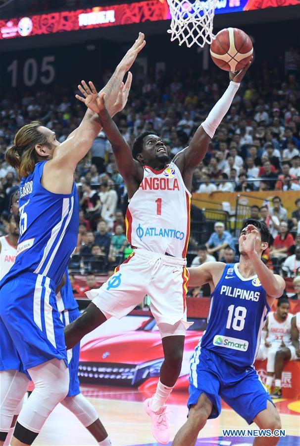 (SP)CHINA-FOSHAN-BASKETBALL-FIBA WORLD CUP-GROUP D-PHI VS ANG (CN)