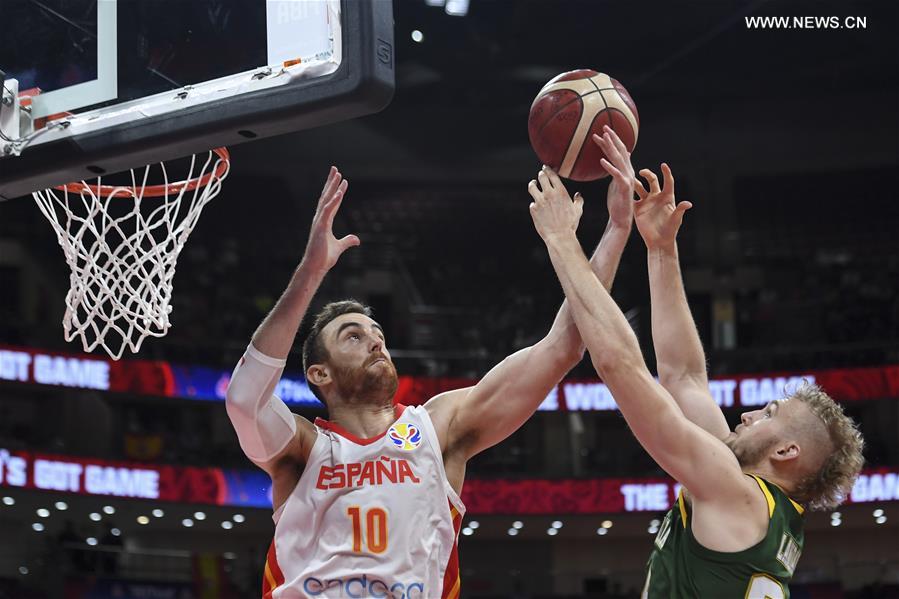 (SP)CHINA-BEIJING-BASKETBALL-FIBA WORLD CUP-SEMI FINALS-ESP VS AUS(CN)