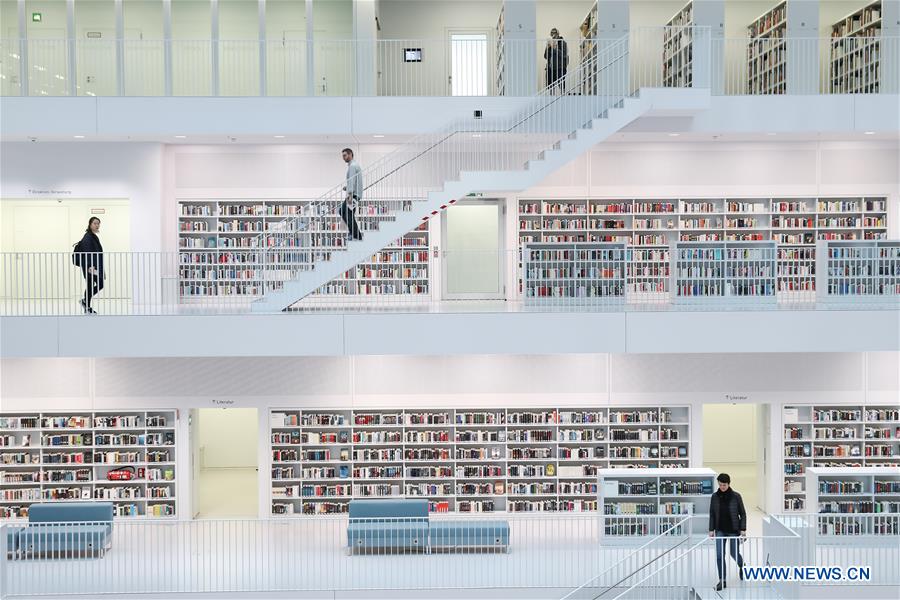 GERMANY-STUTTGART-MUNICIPAL LIBRARY