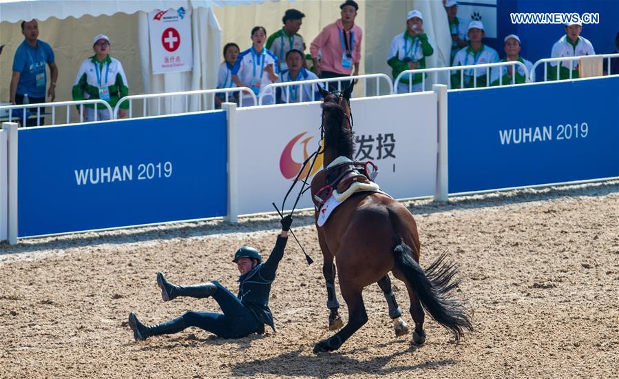 (SP)CHINA-WUHAN-7TH MILITARY WORLD GAMES-EQUESTRIAN-JUMPING INDIVIDUAL  