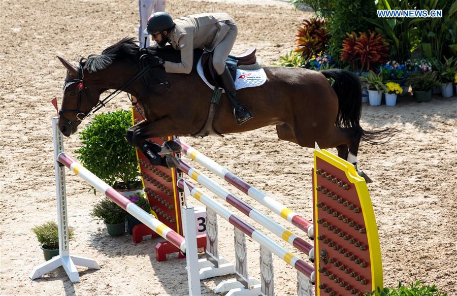 (SP)CHINA-WUHAN-7TH MILITARY WORLD GAMES-EQUESTRIAN-JUMPING INDIVIDUAL  