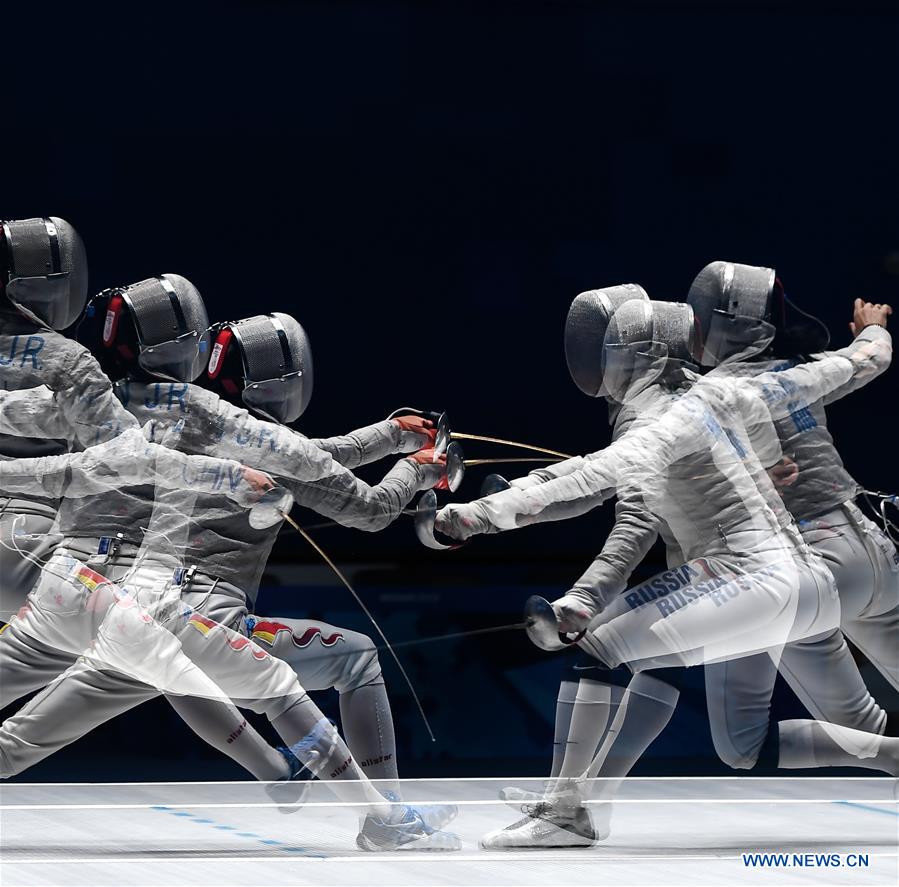 (SP)CHINA-WUHAN-7TH MILITARY WORLD GAMES-FENCING