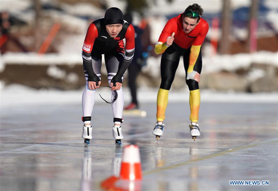 (SP)SWITZERLAND-ST. MORITZ-WINTER YOG-SPEED SKATING