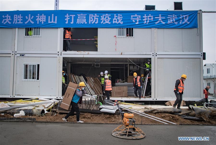 (SPOT NEWS)CHINA-WUHAN-HUOSHENSHAN HOSPITAL-CONSTRUCTION (CN)