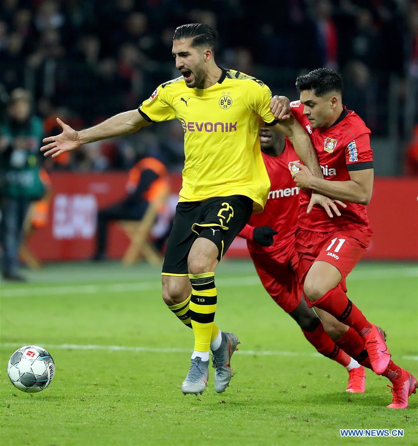 (SP)GERMANY-LEVERKUSEN-FOOTBALL-BUNDESLIGA-DORTMUND VS LEVERKUSEN