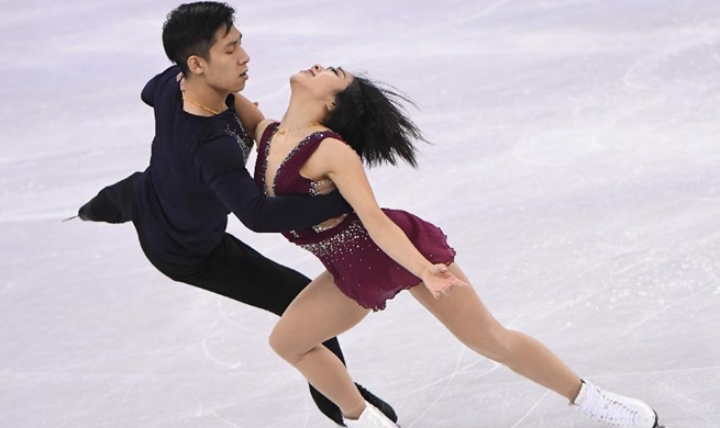 China's pair Sui/Han lead figure skating short program at PyeongChang Olympics