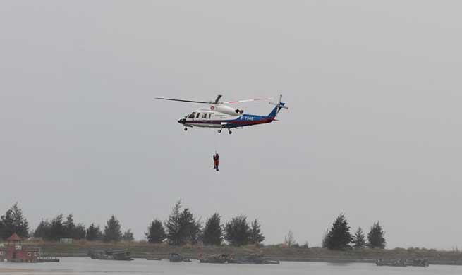 Drill on typhoon held in Haikou to test response ability to emergency