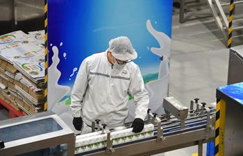 In pics: milk production base of China diary firm Yili in Hohhot, Inner Mongolia