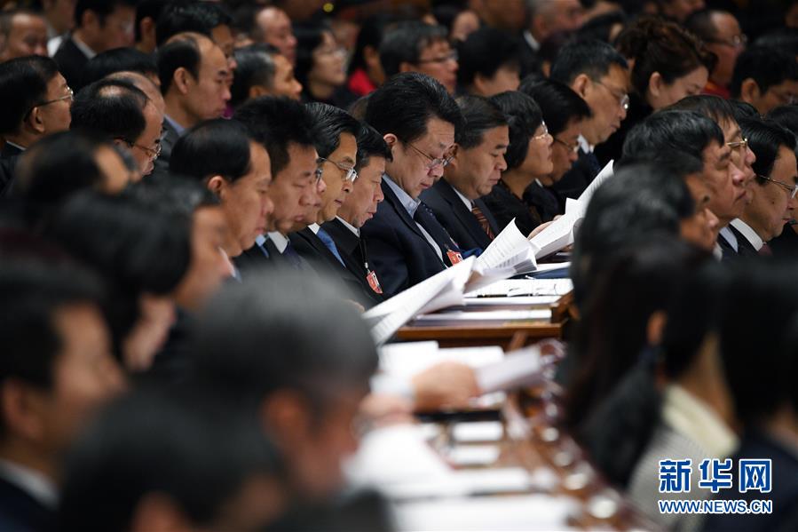 （两会）（4）全国政协十三届一次会议举行第二次全体会议