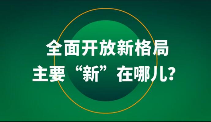 全面开放新格局主要“新”在哪儿？