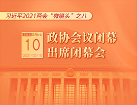 习近平2021两会“微镜头”之八：3月10日 政协会议闭幕，出席闭幕会